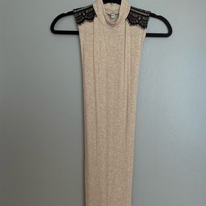 Guess dress, black lace and cream, size small